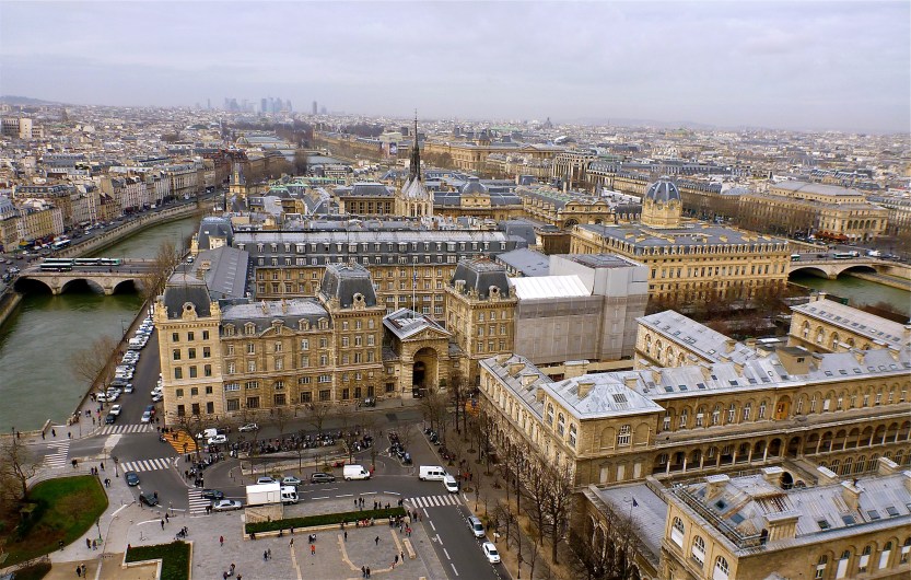 the view from Notre Dame Cathedral