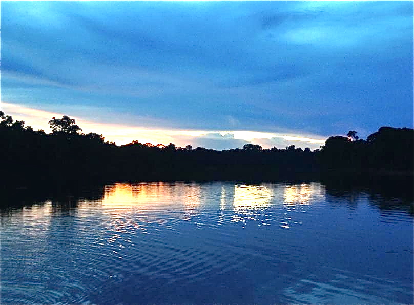 Sunset on the Amazon, Peru